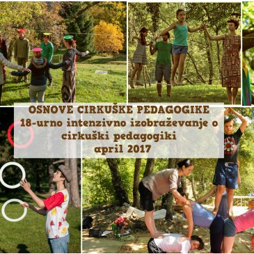 Vabilo na izobraževaje Osnove cirkuške pedagogike, april 2017
